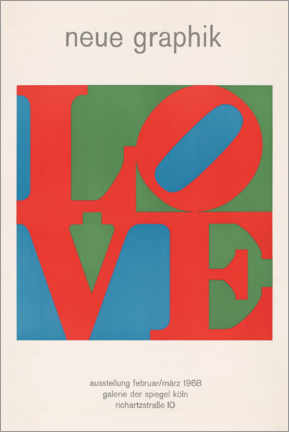 Tableau sur toile  Love - New Graphic - Robert Indiana