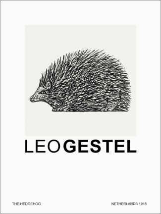 Poster  The Hedgehog (Special Edition) - Leo Gestel