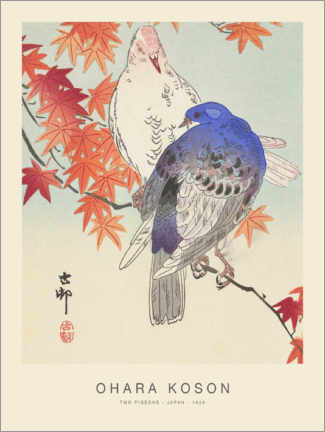 Poster  Two Pigeons, 1926 - Ohara Koson