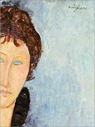 Tableau en aluminium  Femme aux yeux bleus - Amedeo Modigliani
