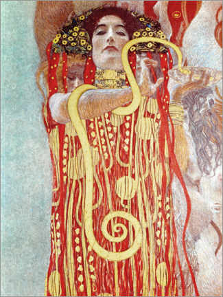 Tableau en verre acrylique  Hygie, détail de La Médecine - Gustav Klimt