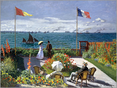 Sticker mural  Terrasse à Sainte-Adresse - Claude Monet