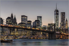Tableau en plexi-alu  Pont de Brooklyn et Manhattan - Marcus Sielaff