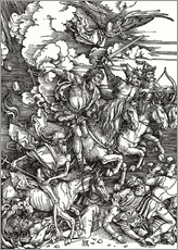 Tableau en plexi-alu  Quatre Cavaliers de l'Apocalypse - Albrecht Dürer