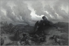 Tableau en bois  L'Enigme - Gustave Doré