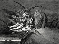 Tableau en plexi-alu  L'Enfer, planche 21 - Gustave Doré