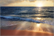 Tableau en plexi-alu  Coucher de soleil sur la mer - Lichtspielart