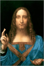 Tableau en bois  Salvator Mundi - Leonardo da Vinci
