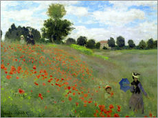 Sticker mural  Les Coquelicots (détail) - Claude Monet