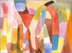 Tableau en plexi-alu  Mouvement des voûtes - Paul Klee