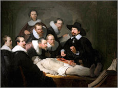 Tableau en plexi-alu  La Leçon d'anatomie du docteur Tulp - Rembrandt van Rijn