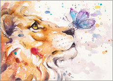 Sticker mural  Sur le museau du lion - Sillier Than Sally
