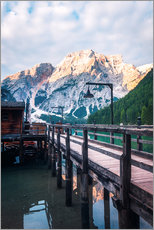 Poster Cabane au Lago di Braies, Dolomites