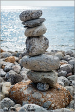 Poster  L'art de poser des pierres en équilibre