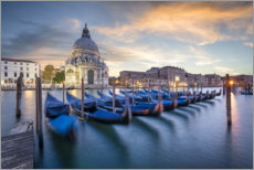 Poster Gondoles sur le Grand Canal à Venise