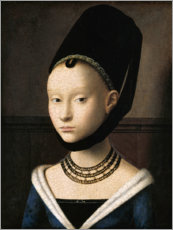 Tableau en bois  Portrait d'une jeune femme - Petrus Christus