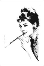 Tableau en plexi-alu  Audrey Hepburn - Tompico