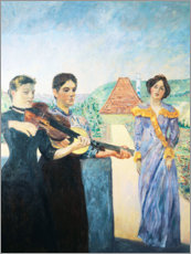 Poster Trois femmes dans le vignoble