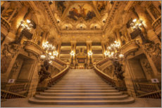 Poster Escalier de l'opéra de Paris