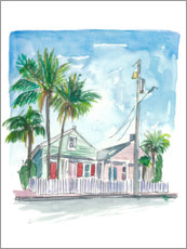 Poster Maisons de rêve à Key West en Floride