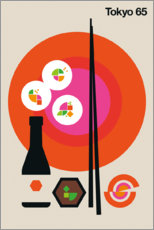 Sticker mural  Tokyo 65 - Bo Lundberg