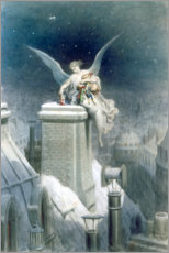 Tableau en plexi-alu  La nuit de Noël - Gustave Doré