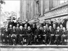 Tableau sur toile  Cinquième congrès Solvay, 1927