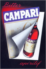 Tableau sur toile  Apéritif Bitter Campari - Vintage Advertising Collection
