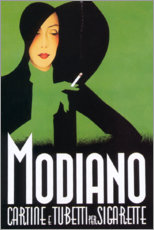 Tableau en bois  Modiano (italien) - Vintage Advertising Collection