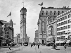 Tableau en verre acrylique  New York historique - Times Square, 1908 - Christian Müringer