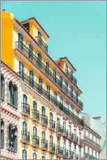 Poster Façade colorée à Lisbonne, Portugal