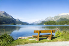 Poster Lac de Sils en Engadine, Suisse