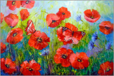 Poster Coquelicots le matin