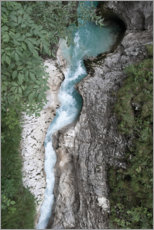 Poster Canyon d'eau vive dans les Alpes, Autriche