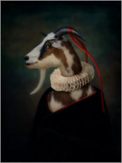 Poster Portrait de chèvre