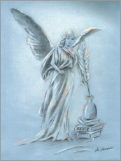 Poster  Ange de la paix - Marita Zacharias