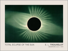 Poster L'éclipse totale du soleil, vintage (anglais)