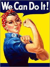 Sticker mural  Rosie the Riveter, We can do it ! - John Parrot