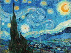 Sticker mural  La Nuit étoilée - Vincent van Gogh