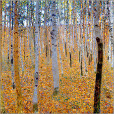 Sticker mural  La forêt de bouleaux I - Gustav Klimt