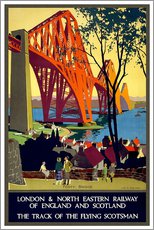 Sticker mural  Pont du Forth, London Railway (anglais) - Vintage Travel Collection