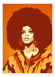 Poster  Orange Soul Mama années 70 - JASMIN!