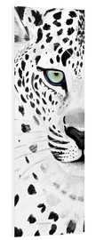 Tableau en PVC  Le léopard blanc - Annett Tropschug