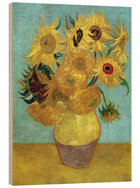 Tableau en bois  Les Tournesols - Vincent van Gogh