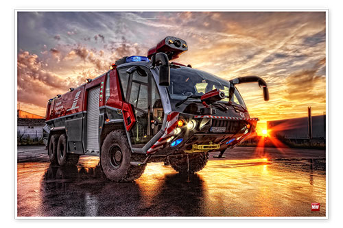 Poster Camion de pompier FLF Panther 21