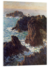 Tableau en verre acrylique  Les rochers de Belle-Ile, la Côte sauvage - Claude Monet