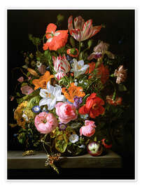 Poster Nature morte aux roses