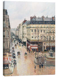 Tableau sur toile  La rue Saint-Honoré dans l'après-midi - Camille Pissarro