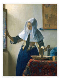 Poster  Jeune femme à l'aiguière - Jan Vermeer