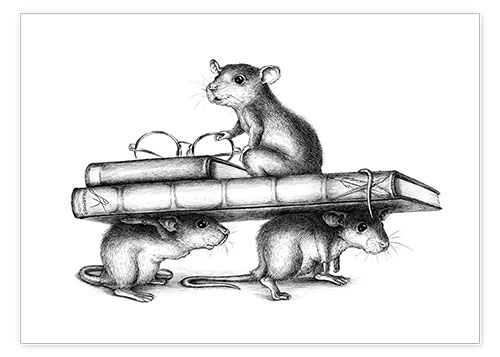 Poster Rats de bibliothèque